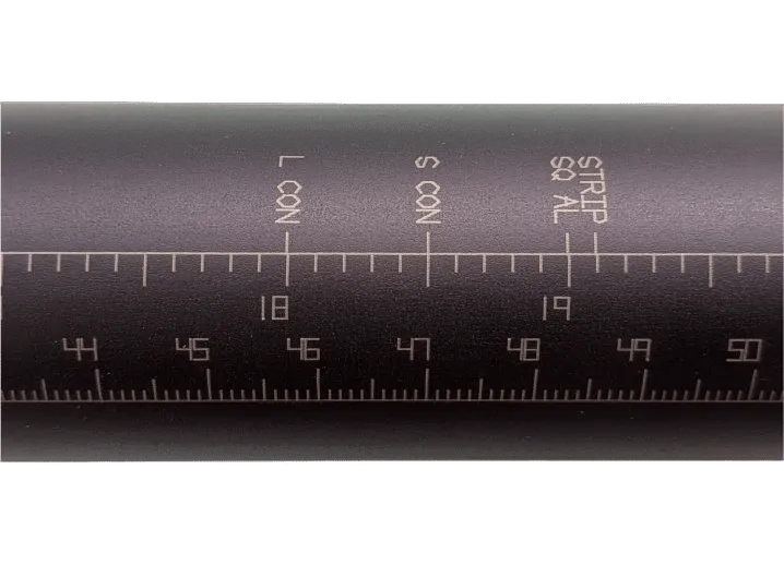 Custom backstop measurement labels