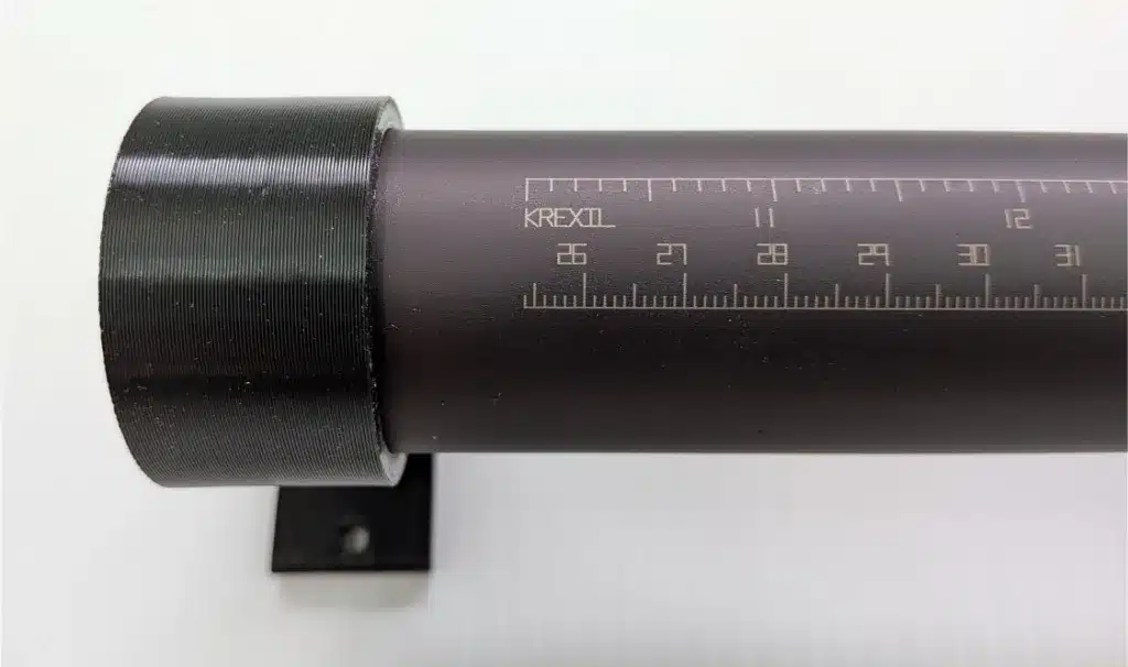 Backstop engraved starting measurement