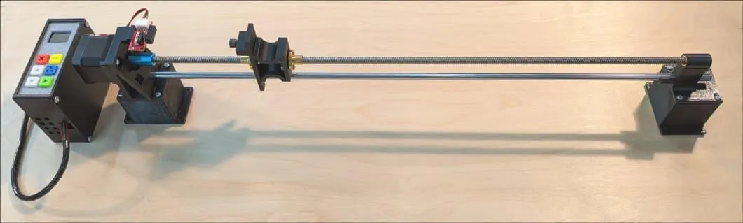Backstop mounted near a saw