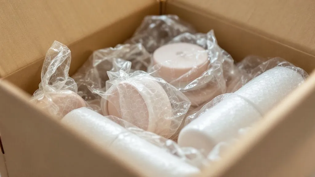 Bubble wrap packaging material