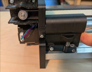 CNC Paper Cutter Carriage Far Left