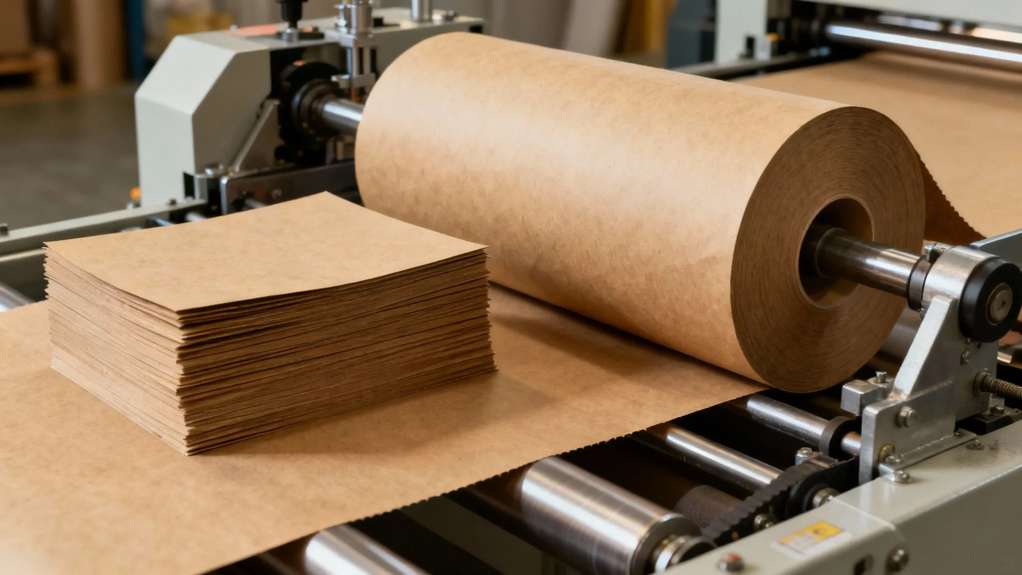 Cutting paper rolls