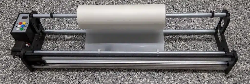 Film roll cutting machine application image